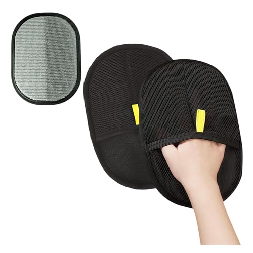 LAXISCREED 2 Pack Tierhaarentfernungshandschuhe, doppelseitiger Katzenpflege-Handschuh für Hunde und Katzen, wiederverwendbarer Tierhaarentferner-Handschuh zum Baden, Ausfallen und Reinigen von Fell LAXISCREED 2 Pack Tierhaarentfernungshandschuhe, doppelseitiger Katzenpflege-Handschuh für Hunde und Katzen, wiederverwendbarer Tierhaarentferner-Handschuh zum Baden, Ausfallen und Reinigen von Fell von LAXISCREED