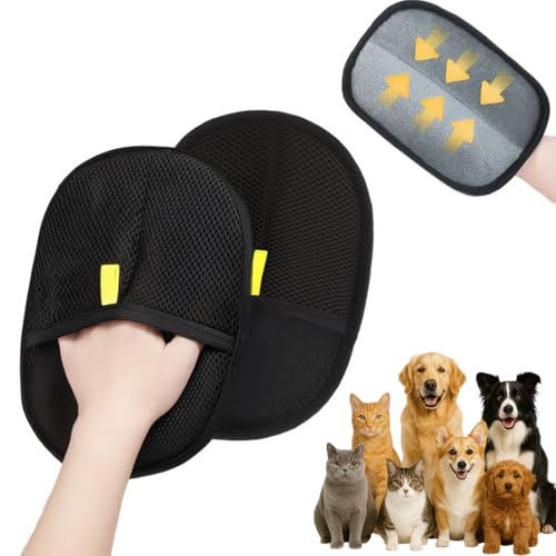 LAXISCREED Tierhaarentferner Handschuh 2025 – Doppelseitiger Fell Magnet Handschuh für Katzen & Hunde, Antistatisch & Wiederverwendbar, Ideal zur Fellpflege & Haarentfernung LAXISCREED Tierhaarentferner Handschuh 2025 – Doppelseitiger Fell Magnet Handschuh für Katzen & Hunde, Antistatisch & Wiederverwendbar, Ideal zur Fellpflege & Haarentfernung von LAXISCREED