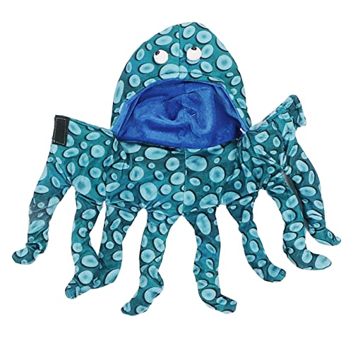 LBEC Hunde-Katzen-Oktopus-Kostüme, Hunde-Oktopus-Kleidung, Weiches Blau, Schelmisch für Halloween Zum Erntedankfest (L) von LBEC