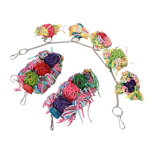 LBEC Parrots Forager Chew Ball Toxic Free Bird Crush Toys Metallkette Langeweile Nymphe Papageienkissen LBEC Parrots Forager Chew Ball Toxic Free Bird Crush Toys Metallkette Langeweile Nymphe Papageienkissen von LBEC