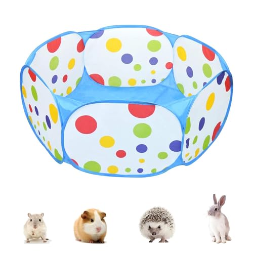 LBJFYHJN Kleintiere Laufstall, Pop-Up Faltbares Kleintierkäfigzelt, für den Außenbereich, Käfig Zelt Übungszaun mit Klappfunktion, geeignet für Kleintiere wie Kaninchen, Hamster, Meerschweinchen, Igel von LBJFYHJN