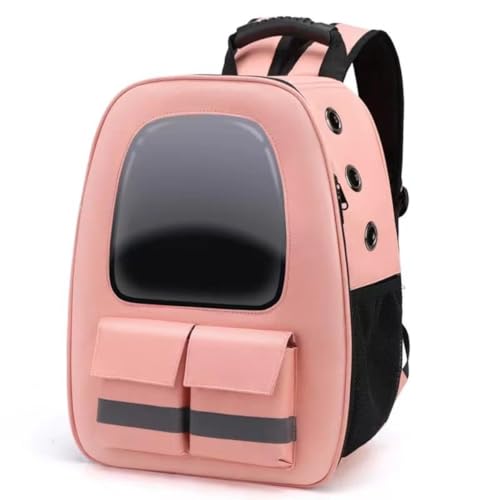 LCKJLJ Haustier-Katzentaschen, großes Volumen, atmungsaktiv und bequem, Katzenbedarf, Hundetasche, tragbare Tasche (Rosa) von LCKJLJ