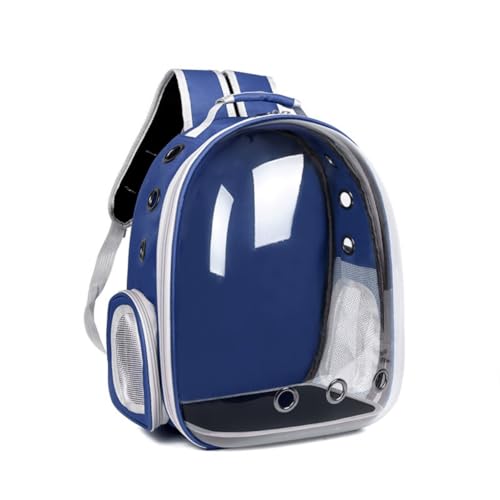 LCKJLJ Haustier-Rucksäcke, bequem und atmungsaktiv, transparente Schultertasche, Haustier-Rucksack, Haustierbedarf (blau) von LCKJLJ
