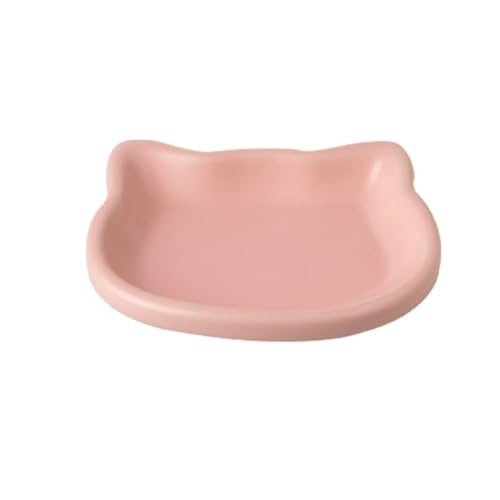 LCKJLJ Katzennäpfe, leicht zu reinigen, Keramik-Haustiernapf, nicht leicht zu verformen, niedliche Form, Haustierbedarf (Rosa) von LCKJLJ