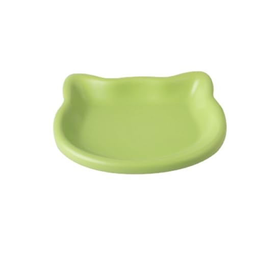 LCKJLJ Keramik Futternapf, Katzennapf, niedlich und zart, leicht zu reinigen, für Katzen, Hunde (Grün) von LCKJLJ