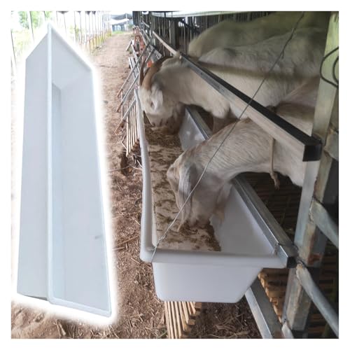 Futtertrog für Nutztiere Kunststoff-Viehfuttertrog in verschiedenen Größen(L 100cm (39 2/5in)) von LCUVIMPEX