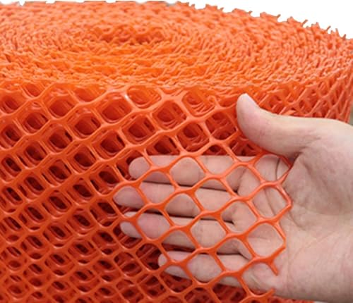 Wiederverwendbare Gartennetzzaun, Kunststoff-Maschendrahtzaun, orange, Strukturbarriere, Maschendraht, 0,47 Zoll Loch, sechseckiger Geflügelzaun for die Sicherheit von Balkonen im Innen- und Außenbere Wiederverwendbare Gartennetzzaun, Kunststoff-Maschendrahtzaun, orange, Strukturbarriere, Maschendraht, 0,47 Zoll Loch, sechseckiger Geflügelzaun for die Sicherheit von Balkonen im Innen- und Außenbere von LCUVIMPEX