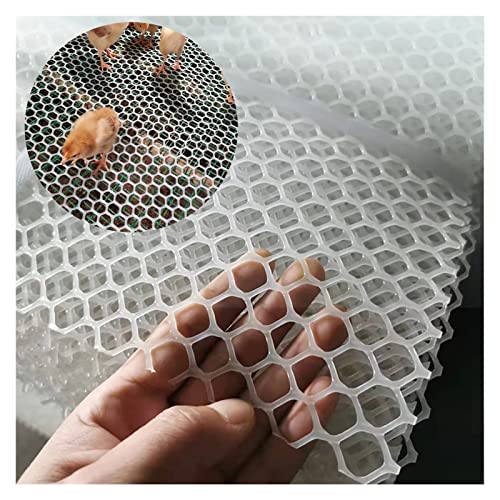 Schutz für Plastikdrahtzäune, PVC-beschichtetes Geflügelnetz aus Kunststoff, verdickter Bauzaun for Garten und Hof, Zaungeflecht for Icken/Hunde/Kaninchen/Eichhörnchen(0.8x10m/2.6x32ft) von LCUVIMPEX