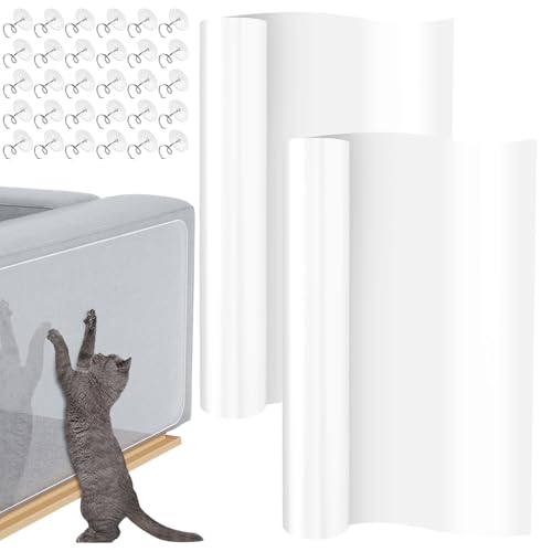 LDXDRU 2 Stück Katzen Kratzschutz Sofa Transparent, 30CM*5M Kratzfolie Katzen Selbstklebend, Couch Schutz möbelschutz Türschutz Antikratzfolie für Möbel, Couch, Tür, Sofa, Wand LDXDRU 2 Stück Katzen Kratzschutz Sofa Transparent, 30CM*5M Kratzfolie Katzen Selbstklebend, Couch Schutz möbelschutz Türschutz Antikratzfolie für Möbel, Couch, Tür, Sofa, Wand von LDXDRU