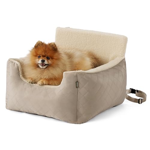 Lesure Hundesitz Auto Kleine Hunde - Wasserdichter Hundesitz Auto Rückbank, Hunde Autositz Für Kleine Hundemit, Ansteckbare Leine Für Autositz Hund, Khaki Lesure Hundesitz Auto Kleine Hunde - Wasserdichter Hundesitz Auto Rückbank, Hunde Autositz Für Kleine Hundemit, Ansteckbare Leine Für Autositz Hund, Khaki von LE SURE