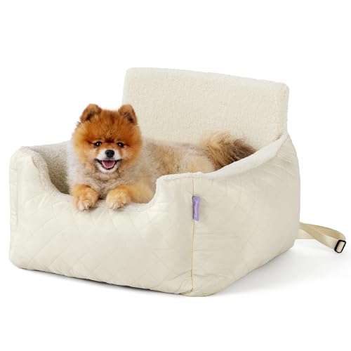 Lesure Hundesitz Auto Kleine Hunde - Wasserdichter Hundesitz Auto Rückbank, Hunde Autositz Für Kleine Hundemit, Ansteckbare Leine Für Autositz Hund,Elfenbein Lesure Hundesitz Auto Kleine Hunde - Wasserdichter Hundesitz Auto Rückbank, Hunde Autositz Für Kleine Hundemit, Ansteckbare Leine Für Autositz Hund,Elfenbein von LE SURE