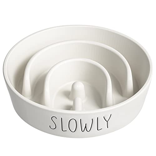 LE TAUCI PET Dog Slow Feeder Bowl Keramik, Puzzle Hund Futternapf für kleine mittelgroße große Rassen, Welpen langsam Feeder Schüssel für schnelles Essen, Labyrinth-Schüssel, Haustiernapf LE TAUCI PET Dog Slow Feeder Bowl Keramik, Puzzle Hund Futternapf für kleine mittelgroße große Rassen, Welpen langsam Feeder Schüssel für schnelles Essen, Labyrinth-Schüssel, Haustiernapf von LE TAUCI PET