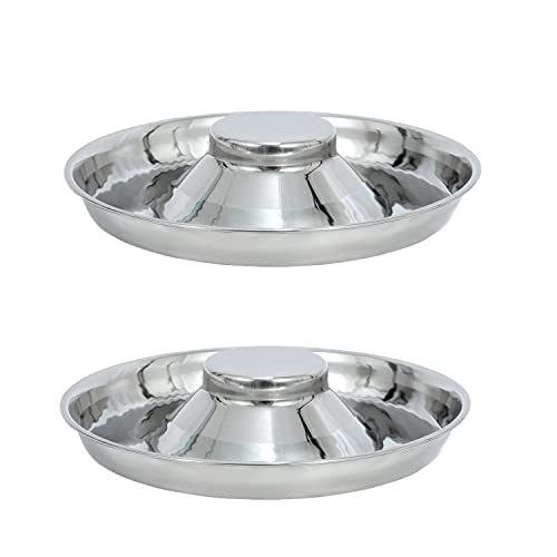 2 Stücke Welpen Edelstahl Hundenapf - LEACOOLKEY Hundefutter Wasserschale Langsam fütternde Entwöhnungsschüssel für Kleine Hunde Katzen Haustiere 2 Stücke Welpen Edelstahl Hundenapf - LEACOOLKEY Hundefutter Wasserschale Langsam fütternde Entwöhnungsschüssel für Kleine Hunde Katzen Haustiere von LEACOOLKEY