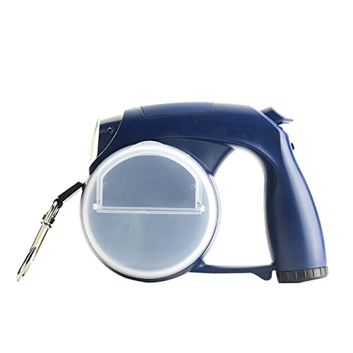 Einziehbare Hundeleine mit LED-Licht, Taschenhalter, Futternapf, Knopfverschluss und Entriegelung für kleine Hunde Einziehbare Hundeleine mit LED-Licht, Taschenhalter, Futternapf, Knopfverschluss und Entriegelung für kleine Hunde von LEADSDGE
