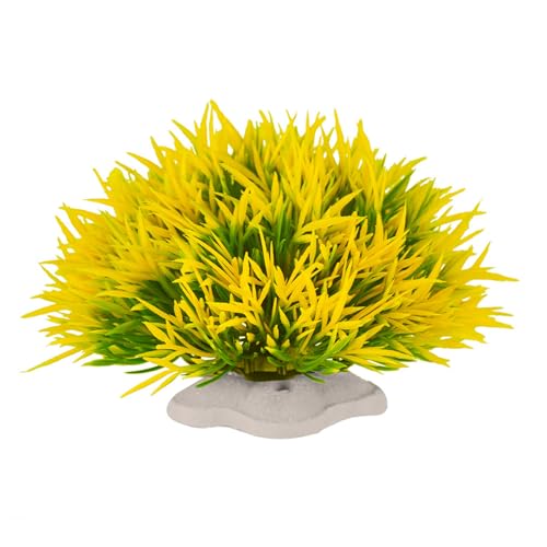 LEADSDGE Künstliche Wassergras-Ornamente, Aquarien, natürliches Gras, Dekoration für Zuhause und Büro, Grünpflanze von LEADSDGE