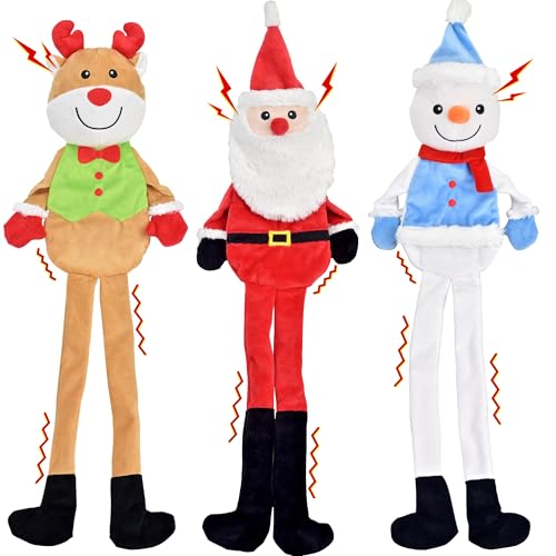 LECHONG 3-Pack Weihnachten Hundespielzeug, Hund Quietsche Spielzeug Plüsch Hund Kauspielzeug Bundle Hund, interaktive Weihnachten Hundespielzeug für Welpen kleine mittlere große Hunde LECHONG 3-Pack Weihnachten Hundespielzeug, Hund Quietsche Spielzeug Plüsch Hund Kauspielzeug Bundle Hund, interaktive Weihnachten Hundespielzeug für Welpen kleine mittlere große Hunde von LECHONG