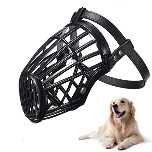 LEDDP Maulkorb Für Große Hunde Maulkorb Hunde Maulkorb Für Kleine Hund Maulkörbe Zu Verhindern Kauen Haustier Schnauze Maulkorb Für Mittelgroße Hunde Black,size2 von LEDDP