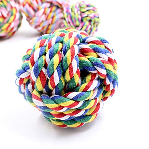 LEDDP Spielzeug Hund Dog Toys Kauspielzeug Welpen Geflochtener Ball HundezubehöR Activity Ball Hund Hunde Zahnpflege Ball FüR Hunde for Welpentraining 2.8 von LEDDP