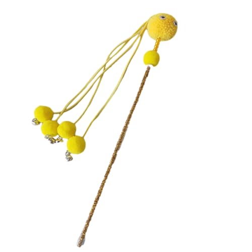 LEELOU Nettes Quasten Teaser Zauberstab Spielzeug Mit Pompoms & Small Bells Katzen Teaser Zauberstab Interaktiv LEELOU Nettes Quasten Teaser Zauberstab Spielzeug Mit Pompoms & Small Bells Katzen Teaser Zauberstab Interaktiv von LEELOU