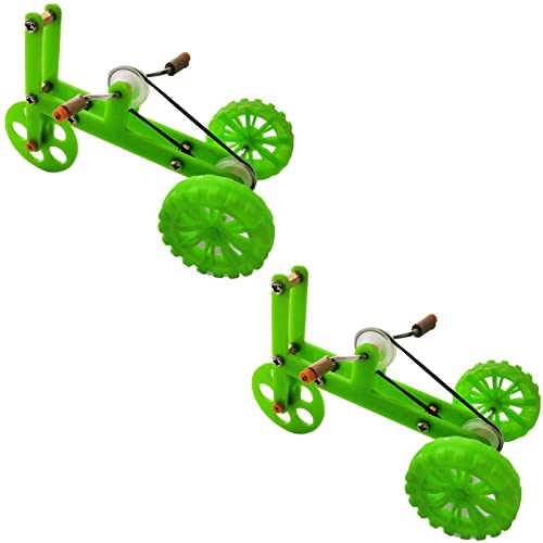 LEEVUS Bird Toys Nützliches Papageien-Vogelspielzeug, interaktives Spielzeug, einfache Verwendung, langlebig, Papageien-Fahrrad-Spielzeug, 2 Stück L von LEEVUS