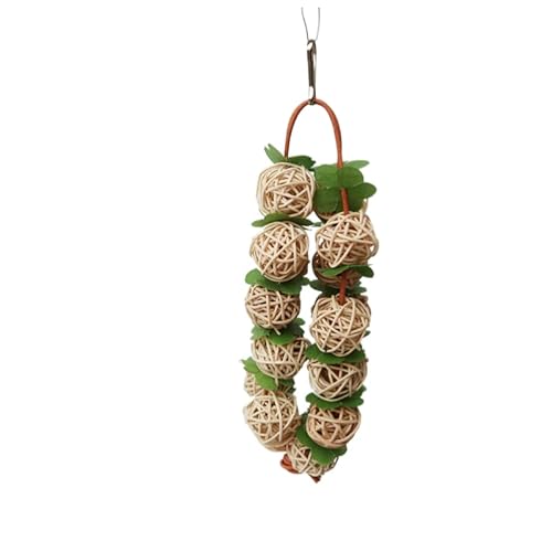 LEEVUS Vogelspielzeug, Nymphensittiche, Papageien, Rattan-Ball, Papageien, interaktives Spielzeug, Vogelzubehör, Holzbeißspielzeug, 2 Stück, Rosa LEEVUS Vogelspielzeug, Nymphensittiche, Papageien, Rattan-Ball, Papageien, interaktives Spielzeug, Vogelzubehör, Holzbeißspielzeug, 2 Stück, Rosa von LEEVUS