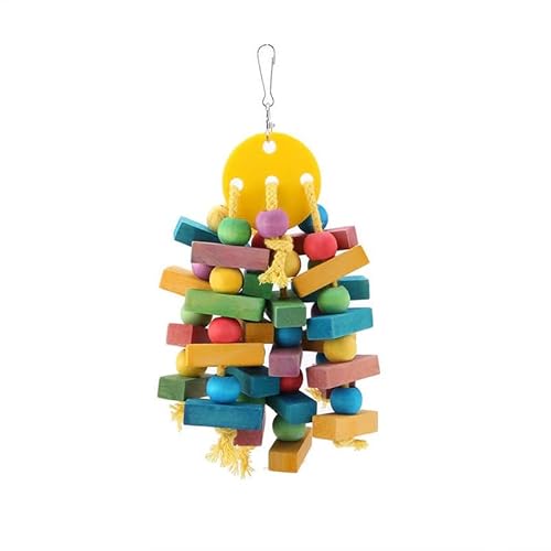 LEEVUS Vogelspielzeug, Papageien-Kauspielzeug, Holzkäfig, Spielzeug zum Aufhängen, für Papageien, Vogel, stehendes Spielzeug, Haustier-Trainingsspielzeug, 1 Stück B LEEVUS Vogelspielzeug, Papageien-Kauspielzeug, Holzkäfig, Spielzeug zum Aufhängen, für Papageien, Vogel, stehendes Spielzeug, Haustier-Trainingsspielzeug, 1 Stück B von LEEVUS
