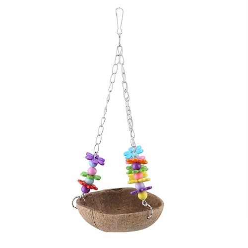 LEEVUS Vogelspielzeug, Papageien-Kauspielzeug, Holzkäfig, Spielzeug zum Aufhängen, für Papageien, Vogel, stehendes Spielzeug, Haustier-Trainingsspielzeug, 1 Stück D LEEVUS Vogelspielzeug, Papageien-Kauspielzeug, Holzkäfig, Spielzeug zum Aufhängen, für Papageien, Vogel, stehendes Spielzeug, Haustier-Trainingsspielzeug, 1 Stück D von LEEVUS