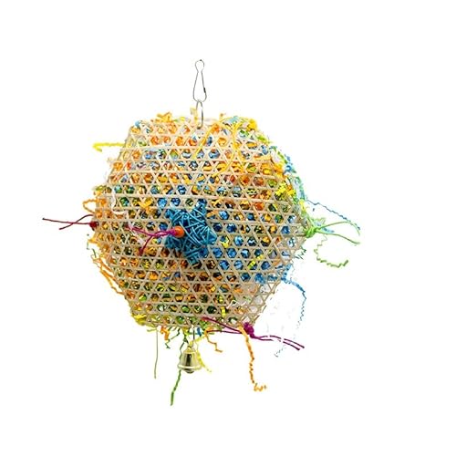 LEEVUS Vogelspielzeug, Papageien-Spielzeug, trocken gegen Beißen, Papageien, Kauspielzeug, mit Glocke, Vogelzubehör, 1 Stück C LEEVUS Vogelspielzeug, Papageien-Spielzeug, trocken gegen Beißen, Papageien, Kauspielzeug, mit Glocke, Vogelzubehör, 1 Stück C von LEEVUS