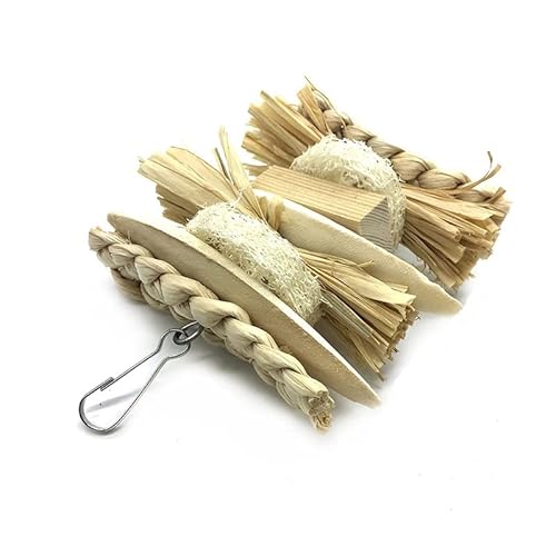 LEEVUS Vogelspielzeug, Papageien-Spielzeug, trocken gegen Beißen, Papageien, Kauspielzeug, mit Glocke, Vogelzubehör, 1 Stück H LEEVUS Vogelspielzeug, Papageien-Spielzeug, trocken gegen Beißen, Papageien, Kauspielzeug, mit Glocke, Vogelzubehör, 1 Stück H von LEEVUS
