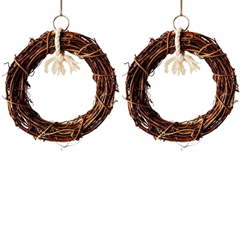 LEEVUS Vogelspielzeug, Rattan-Spielzeug, zum Aufhängen, 2 Stück, 15 cm, für Papageien, Haustiere, Vogelkäfig, Dekoration LEEVUS Vogelspielzeug, Rattan-Spielzeug, zum Aufhängen, 2 Stück, 15 cm, für Papageien, Haustiere, Vogelkäfig, Dekoration von LEEVUS
