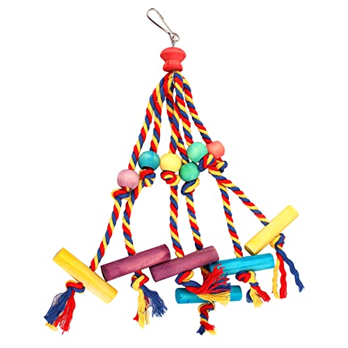 LEEVUS Vogelspielzeug, Vogelspielzeug, reißendes Spielzeug, Baumwollseil, bissfest, Nymphensittiche, Trainingsspielzeug, Vogelkäfig, Dekoration, 1 Stück LEEVUS Vogelspielzeug, Vogelspielzeug, reißendes Spielzeug, Baumwollseil, bissfest, Nymphensittiche, Trainingsspielzeug, Vogelkäfig, Dekoration, 1 Stück von LEEVUS