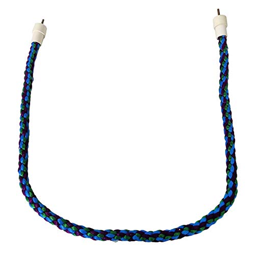 LEEVUS Vogelspielzeug, flexibler Vogelständer, Spielzeug, zum Aufhängen, geflochten, Vogel-Kauseil, gebogen, 105 cm LEEVUS Vogelspielzeug, flexibler Vogelständer, Spielzeug, zum Aufhängen, geflochten, Vogel-Kauseil, gebogen, 105 cm von LEEVUS