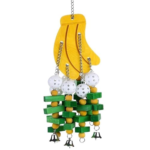 LEEVUS Vogelspielzeug aus Holz, langlebig, Kauspielzeug, groß, bunt, Spielzeug für Papageien, Aras, Haustiere, Vogelschaukel, Spielzeug, 1 Stück B LEEVUS Vogelspielzeug aus Holz, langlebig, Kauspielzeug, groß, bunt, Spielzeug für Papageien, Aras, Haustiere, Vogelschaukel, Spielzeug, 1 Stück B von LEEVUS
