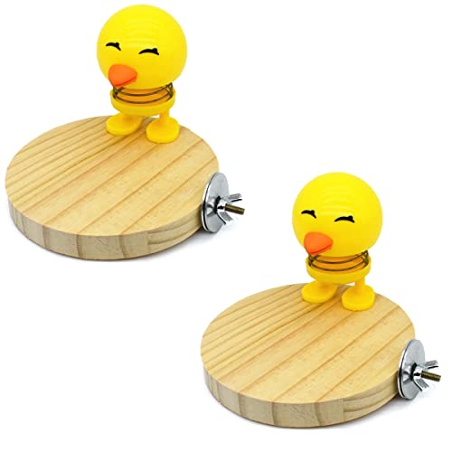 LEEVUS Vogelspielzeug aus natürlichem Holz, für Papageien, Plattform, Käfig, Training, Kauspielzeug für Haustiere, Vögel, 2 Stück LEEVUS Vogelspielzeug aus natürlichem Holz, für Papageien, Plattform, Käfig, Training, Kauspielzeug für Haustiere, Vögel, 2 Stück von LEEVUS