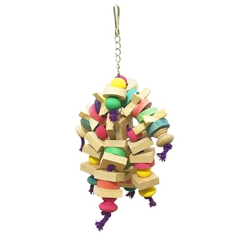 LEEVUS Vogelspielzeug für Papageien, Kauspielzeug, Vogel, Papageien, Blöcke, Knoten, Reißspielzeug, Vogelkäfig, Beißspielzeug, 1 Stück B LEEVUS Vogelspielzeug für Papageien, Kauspielzeug, Vogel, Papageien, Blöcke, Knoten, Reißspielzeug, Vogelkäfig, Beißspielzeug, 1 Stück B von LEEVUS