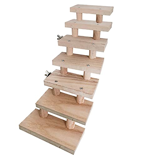 Vogelspielzeug, Hamsterleiter, Spielzeug, Papageien, Holzleiter, Spielzeug, Klettern, Treppen, Haustierspielzeug, Haustierkäfig, Zubehör, 1 Stück, 7 Leitern Vogelspielzeug, Hamsterleiter, Spielzeug, Papageien, Holzleiter, Spielzeug, Klettern, Treppen, Haustierspielzeug, Haustierkäfig, Zubehör, 1 Stück, 7 Leitern von LEEVUS