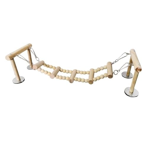 Vogelspielzeug aus Holz, für Papageien, Spielzeug, Schaukel, Kletterleiter, Spielplatz, Vogelzubehör, 1 Stück Vogelspielzeug aus Holz, für Papageien, Spielzeug, Schaukel, Kletterleiter, Spielplatz, Vogelzubehör, 1 Stück von LEEVUS