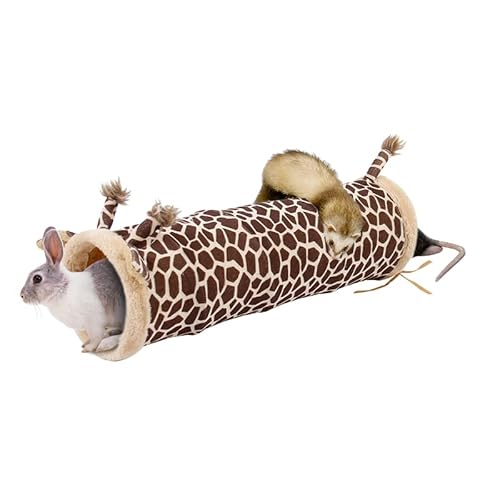 Bunny Meerschweinchen Versteck Faltbar Ratte Frettchen Tube Versteck Kleintier Tunnel Spielzeug Käfig Zubehör für Igel Chinchillas Kaninchen von LEFTSTARER