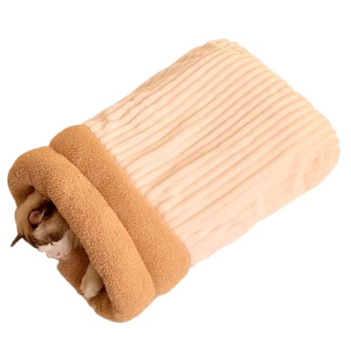LEIDJGUN Dick gepolstertes Katzenbett für kaltes Wetter, Plüschfutter, Schlafsack zum Ausruhen von Haustieren, Kuscheln, Indoor-Haustierschlafsack, Ruhebeutel LEIDJGUN Dick gepolstertes Katzenbett für kaltes Wetter, Plüschfutter, Schlafsack zum Ausruhen von Haustieren, Kuscheln, Indoor-Haustierschlafsack, Ruhebeutel von LEIDJGUN