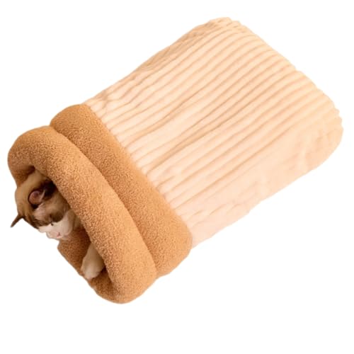 LEIDJGUN Dicker Winterschlafsack für Katzen, weich, isoliert, Katzennest für kaltes Wetter, bequem, warm, Liege, Bett, kuscheliges Kissen LEIDJGUN Dicker Winterschlafsack für Katzen, weich, isoliert, Katzennest für kaltes Wetter, bequem, warm, Liege, Bett, kuscheliges Kissen von LEIDJGUN