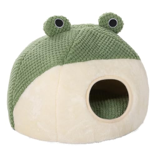 LEIDJGUN Schlafen warm im Winter Katzenbett kleine Matte Korb kleine Hundehütte winddicht Welpennest mit Cartoon-Frosch-Design LEIDJGUN Schlafen warm im Winter Katzenbett kleine Matte Korb kleine Hundehütte winddicht Welpennest mit Cartoon-Frosch-Design von LEIDJGUN
