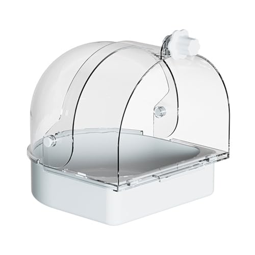 LEIDJGUN Vogelbadehaus Multifunktionales Hängendes Vogelbadehaus Transparent Vogelnapf Haustierkäfig Zubehör LEIDJGUN Vogelbadehaus Multifunktionales Hängendes Vogelbadehaus Transparent Vogelnapf Haustierkäfig Zubehör von LEIDJGUN