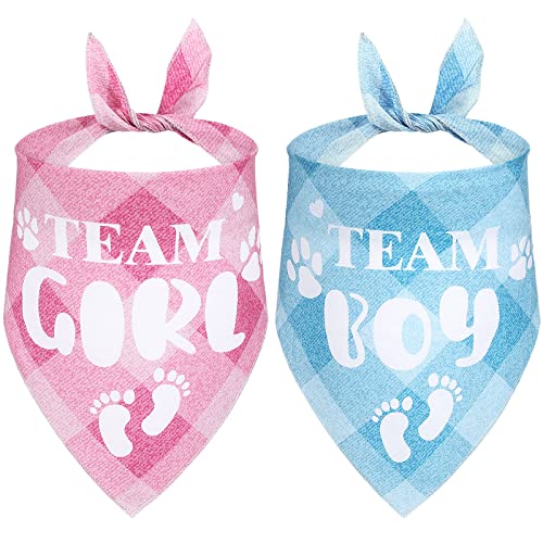 LEIFIDE Hundehalstuch, Motiv: Gender Reveal, für mittelgroße und große Hunde, klassisch, 2 Stück LEIFIDE Hundehalstuch, Motiv: Gender Reveal, für mittelgroße und große Hunde, klassisch, 2 Stück von LEIFIDE