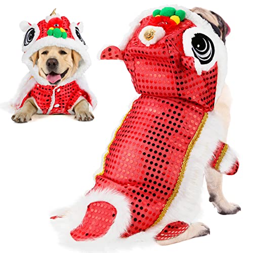 Niedliches Tanz-Löwen-Hundekostüm mit roten Pailletten, chinesisches Neujahr, Haustierkostüm, chinesischer Löwe, Tanzkostüm, Katze, Hund, Kleidung, Hoodies, Verkleidung, Kostüme Niedliches Tanz-Löwen-Hundekostüm mit roten Pailletten, chinesisches Neujahr, Haustierkostüm, chinesischer Löwe, Tanzkostüm, Katze, Hund, Kleidung, Hoodies, Verkleidung, Kostüme von LEIFIDE