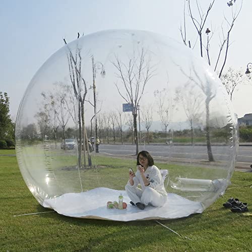 Gartenzelt mit Luftgebläse, aufblasbares Öko-Heimzelt mit Luftgebläse, wetterfestes Campingzelt für Terrassen, Hinterhöfe, Sternenbeobachtung, 2,4 m von LEIYANJUN