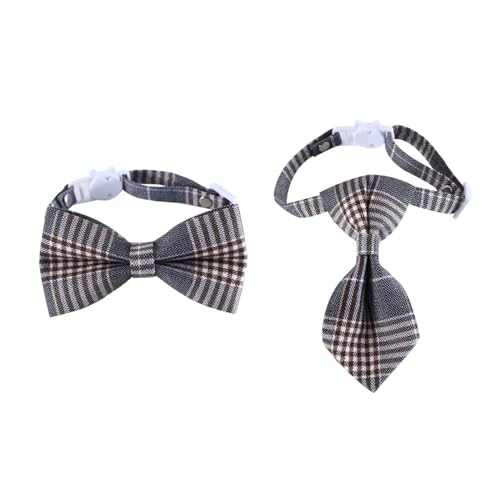 LEJIAJU Katzenhalsband, Weihnachts-Halsband für Katzen, Hunde, kariert, Fliege, Festival, Party, Haustier-Krawatte, Kostüm-Zubehör, Breakaway-Katzenhalsband, 2 Stück LEJIAJU Katzenhalsband, Weihnachts-Halsband für Katzen, Hunde, kariert, Fliege, Festival, Party, Haustier-Krawatte, Kostüm-Zubehör, Breakaway-Katzenhalsband, 2 Stück von LEJIAJU
