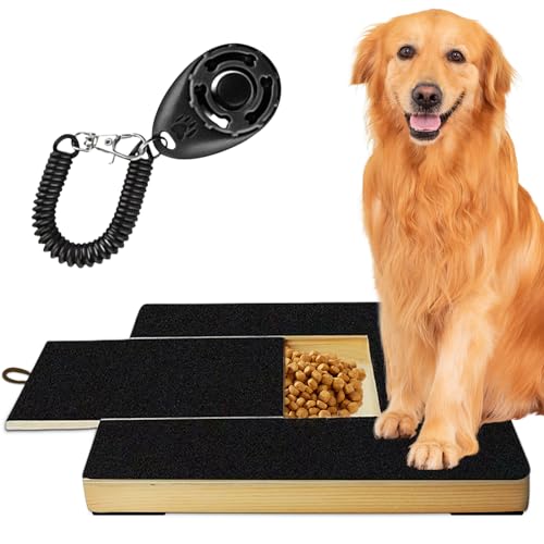 LEKEFET Multifunktionale Kratzbrett für Hunde: Hunde Kratzbrett mit Clicker-Hundetrainer& 4 rutschfeste Matte, Schleifpapier Dog Scratch Board für Haustiernagel Care Sanding LEKEFET Multifunktionale Kratzbrett für Hunde: Hunde Kratzbrett mit Clicker-Hundetrainer& 4 rutschfeste Matte, Schleifpapier Dog Scratch Board für Haustiernagel Care Sanding von LEKEFETO