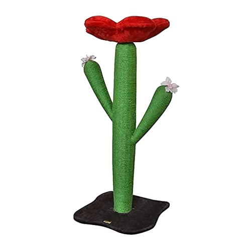 LELAMP Katzen-Klettergerüst in Kaktus-Form, Kratzbaum und Klettergerüst für Katzen zum Ausruhen und Spielen von LELAMP