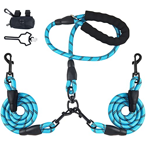 LELE LIFE Doppelte Hundeleine für Zwei Hunde, Strapazierfähig, Reflektierend, 360° Drehbar, Verhedderungsfrei, für Große und Mittelgroße Hunde LELE LIFE Doppelte Hundeleine für Zwei Hunde, Strapazierfähig, Reflektierend, 360° Drehbar, Verhedderungsfrei, für Große und Mittelgroße Hunde von LELE LIFE