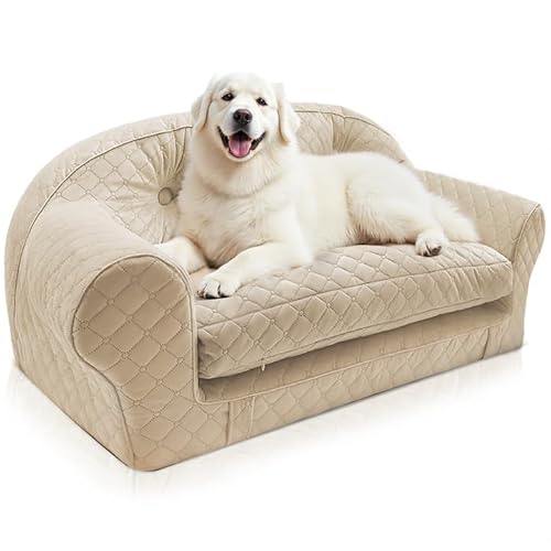 LELEFIDO Hundesofa, luxuriöse Haustiercouch mit abnehmbarem Bezug, weiche und bequeme Hundebettmatte für kleine und mittelgroße Hunde oder Katzen LELEFIDO Hundesofa, luxuriöse Haustiercouch mit abnehmbarem Bezug, weiche und bequeme Hundebettmatte für kleine und mittelgroße Hunde oder Katzen von LELEFIDO